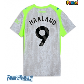 Manchester City Erling Haaland #9 Tricou Fotbal Replică 2025-26 Femei Treilea